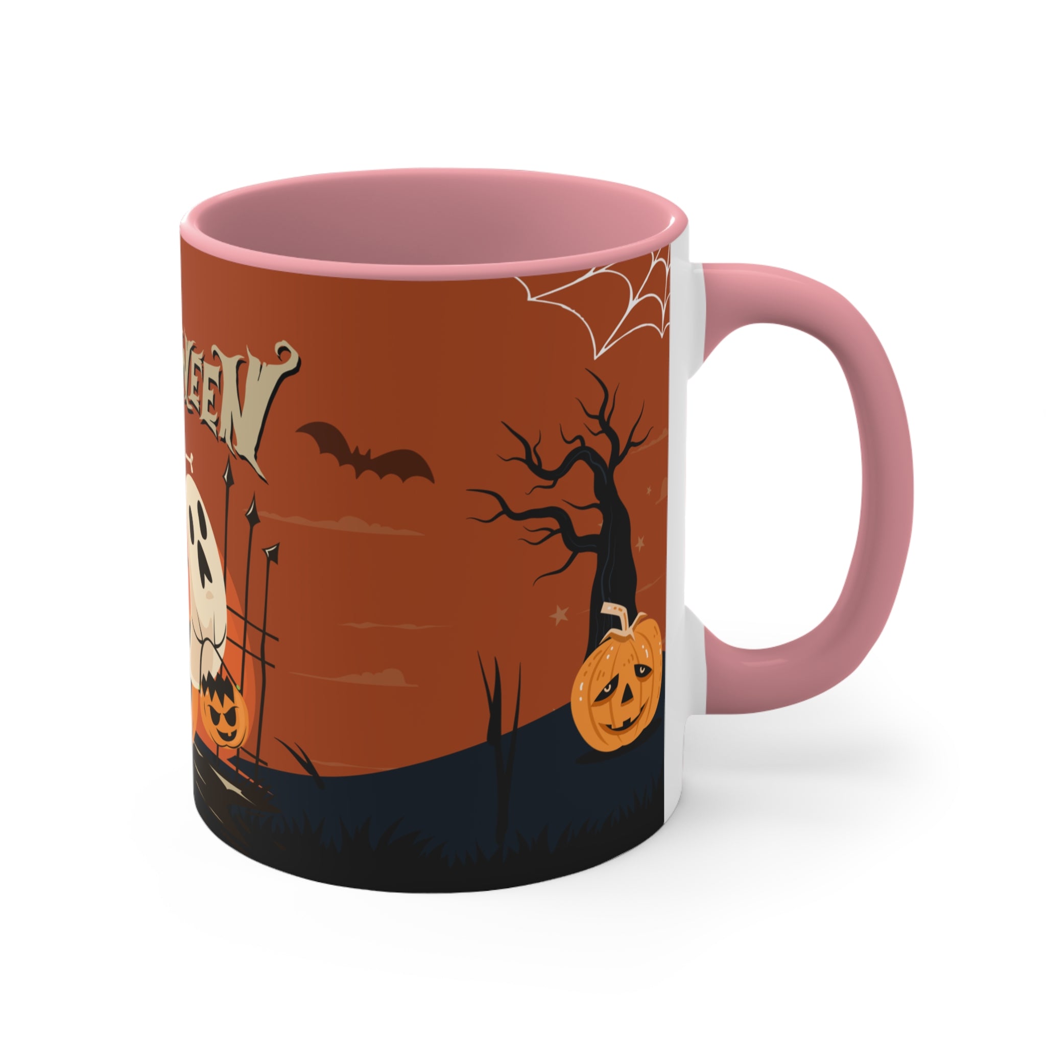 Happy Halloween with Pumpkin | Colorful Accent Mugs